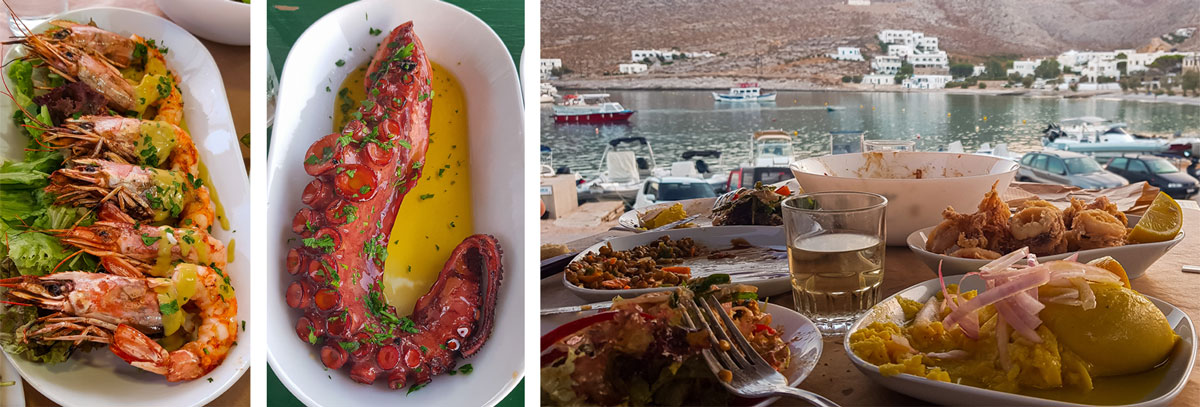 Ou manger à folegandros ? meilleurs restaurants folegandros grèce meilleure taverne folegandros manger poulpe grippé poisson frais à Folegandros où manger à la chora de folegandros meilleur blog voyage manger à Karavostasi 