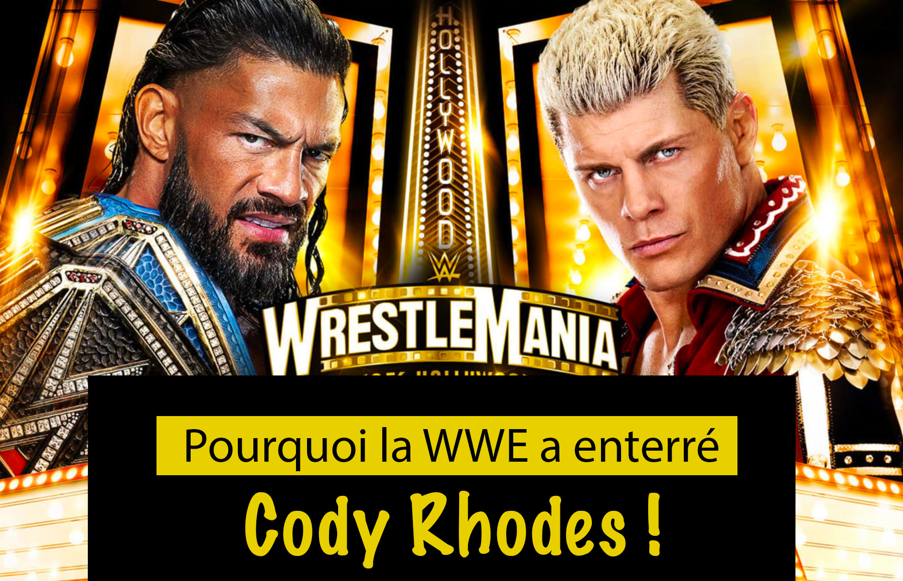 Catch WWE RAW lutte professionnelle Wrestlemania 39 cody Rhodes broke lesnar roman reigns défaite humiliation Triple H Los Angeles Arena RAW enterrement Cody Rhodes